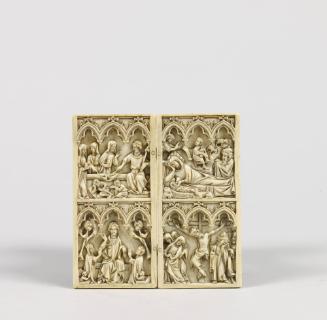 Diptych: The Three Marys at the Sepulchre, The Last Judgment, The Nativity and The Crucifixion