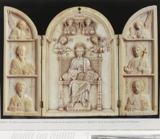 Wings from a Triptych (pair): Archangel Uriel, St. Paul and St. Basil, Archangel Raphael, St. Peter and St. Nicholas