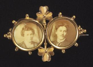 Pin [Portrait of a man, Portrait of a woman]