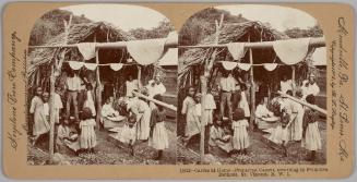 Garifuna People at Home, Preparing Cassava According to Traditional Methods, St. Vincent