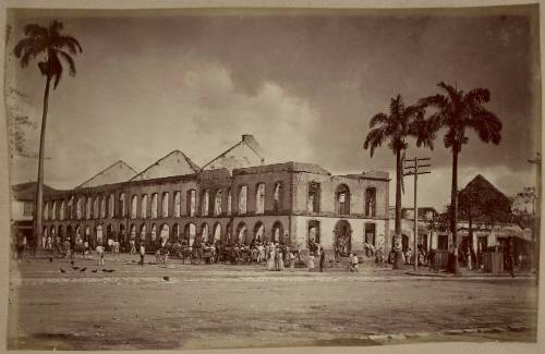 After the Fire, Marine Square, Port of Spain, Trinidad