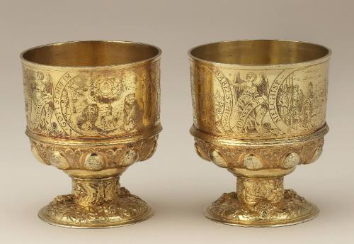 One of a Pair of Beakers: Scenes from the Old Testament