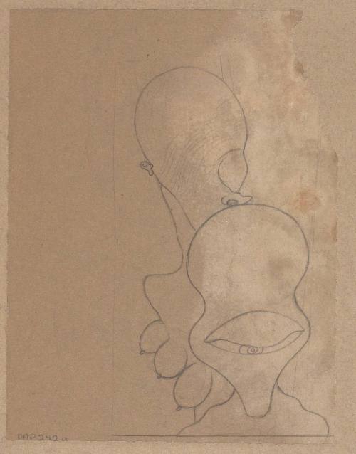 Köpfe mit Brüste (recto)