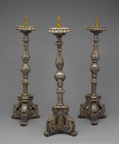 Three Candlesticks from the Church of Saint Pierre, Ile d'Orléans