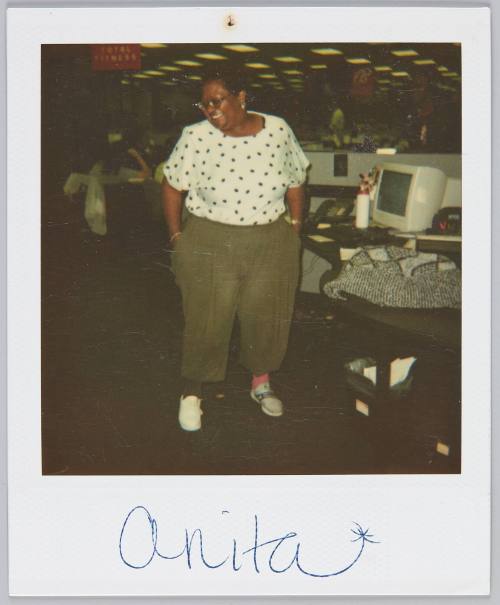 Anita [Women wearing bowling shoes posing smiling with hands in pocket]