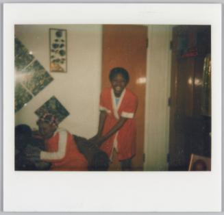 This is when Vickie + their neice still in their night clothes
