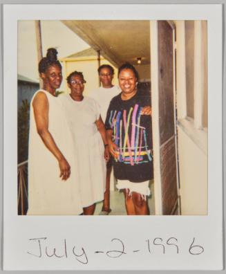 July-2-1996 [Group of four women standing near doorway]
