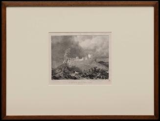 Vue generale des ruines du Chateau d'Arlay, Franche Comte