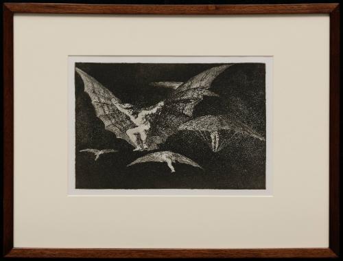 A way of flying (Modo de volar)  Plate 13 from "Los Proverbios"