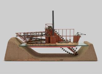 Steam Gold Dredger, Builder's Model