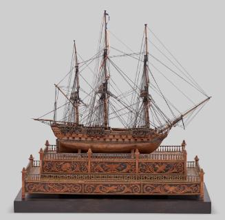 Model Warship: Two-decker, Third-rate (called Scipion)