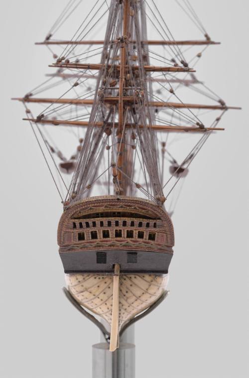 Bone, Baleen and Wooden Ship Model of 'Smoky'