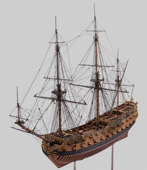 Two-decker 70 Gun Warship, Breda, Navy Board Model