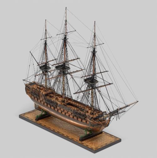 Two-decker 74 Gun Warship, Prisoner of War Model