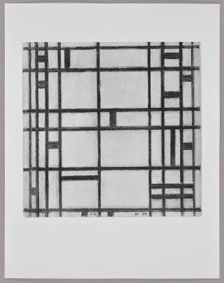 Copies of Mondrian Drawins and Kepes Oil