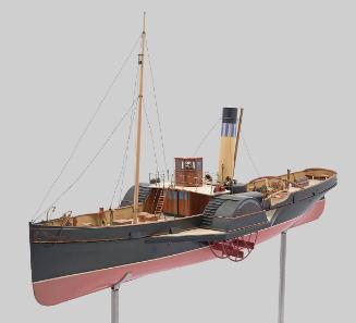 Paddle Steam Tug, Transfer, Builder's Model