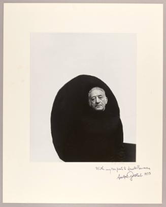 Adolph Gottlieb, [painter, Metropolitan Museum of Art, New York]
