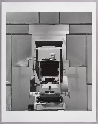 A 4-wheel-drive loader awaits assembly at the Davenport Works 
