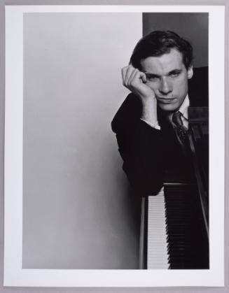Glenn Gould, in studio, New York, New York

