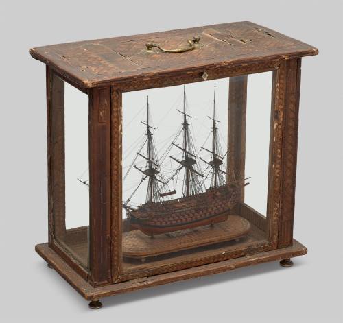 Miniature Three-decker 120 Gun Warship, Prisoner of War Model