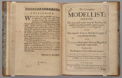 The Boat-Swaines Art: Or the Complete Boat-Swain [bound with] The compleat modellist