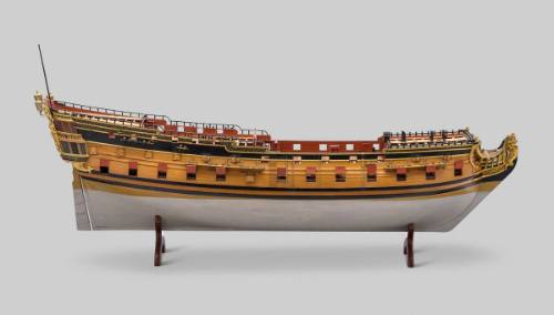 Two-decker 70 Gun Warship, Edinburgh, Dockyard Model