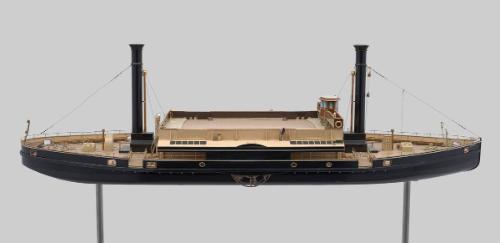 Paddle Steamer Ferry (design for two vessels - Squires and Gordon), Builder's Model