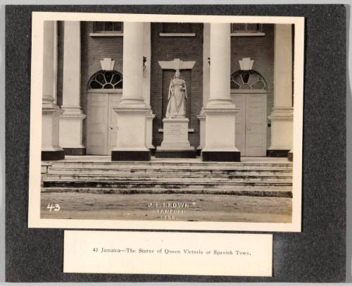 [The statue of Queen Victoria at Spanish Town]