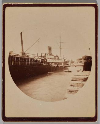 Removing Landing Stage, S.S. Trinidad, Bermuda