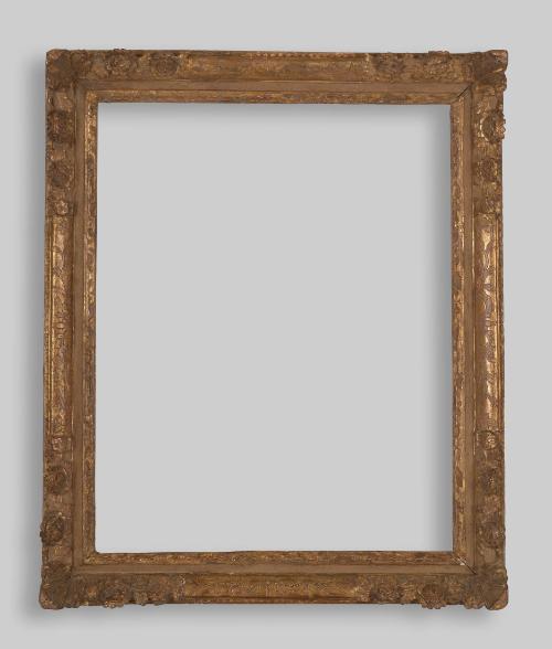 Louis XIV-style frame with floral corners