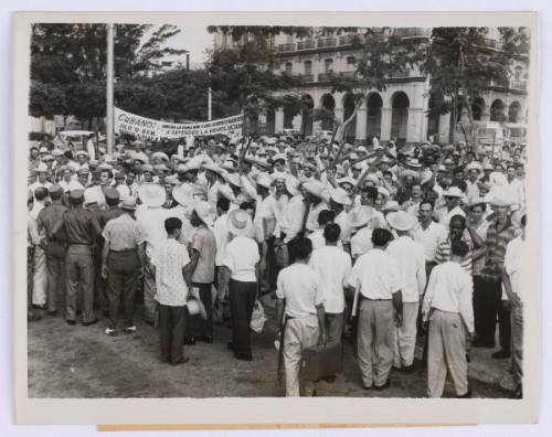 Farmers from outlying area in Havana celebrate the sixth anniversary of the rebel attack on the Batista Army