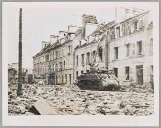 Rubble Strewn Streets of Cherbourg