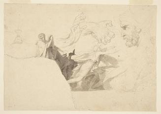 The Death of Cato (recto); Figure Studies (verso)