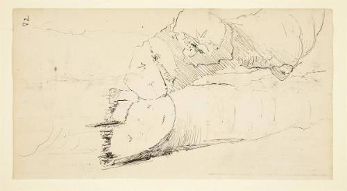 Pen and ink study for Logging III