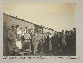 Captive austrians in Sokal ( Galicia)