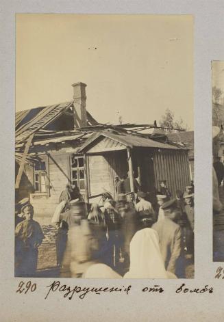 Destruction of German aerial bombs on Lunetz station Polish railway