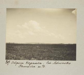 Spurs of Carpathian mountains. Yablanovo station, Galician railway.