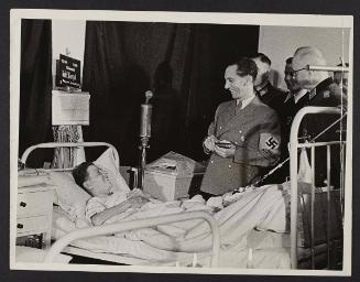 Dr Goebbels visiting patient.