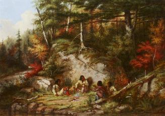 Indians Resting at the Foot of a Big Rock