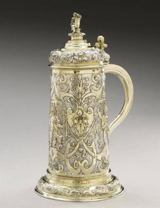 Flagon: Mythological Figures and Masks