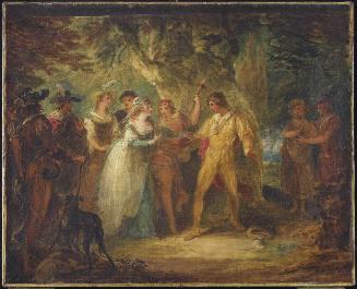 Rosalind and Orlando (Act V, scene iv from Shakespeare's "As You Like It")