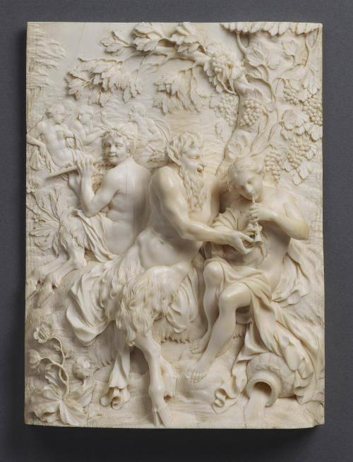 Pan Teaching a Nymph to Play the Pipes