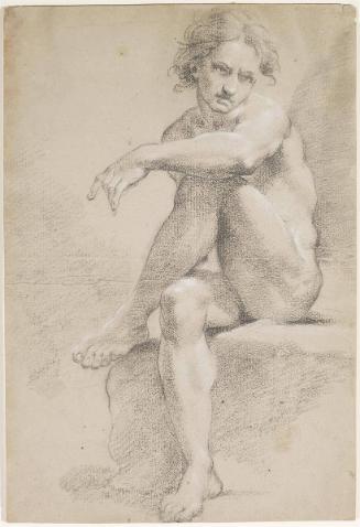 Seated Male Nude