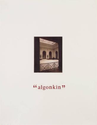 algonkin   from Anishnabe Walker Court preliminary study #3