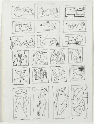 Page from Shiny Notebook 1933-35: Ideas for Reliefs
