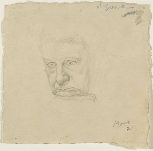 Head of an Old Man (recto); Architectural Studied (verso)