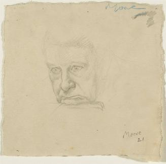 Head of an Old Man (recto); Architectural Studied (verso)