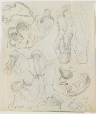 Transformation Drawing (recto);Transformation Drawing and Study for Composition (verso)