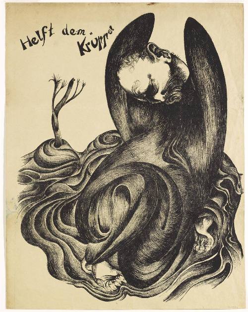 Helft den Kruppel   from "Die Krüppelmappe"