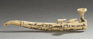 Pipe with Pictorial Engravings